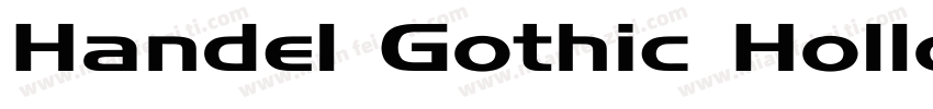 Handel Gothic Hollow字体转换